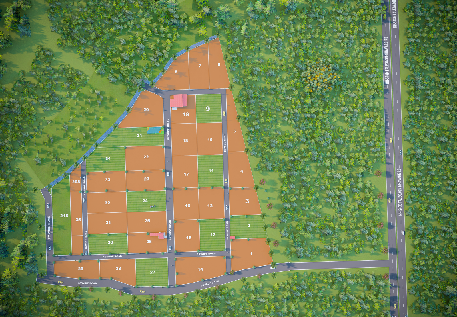 Green Heaven Estate farmhouse plots